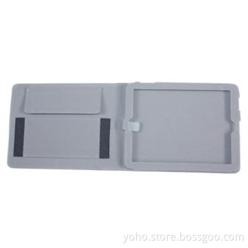 Multifunction Leather Case for iPad 2, with Cover Snaps Closed for Maximum Protection